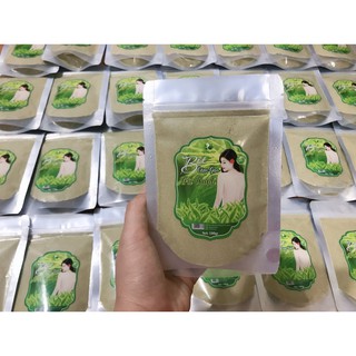 Gói 100gr tinh bột cám gạo trà xanh kích trắng,ủ trắng face cô gái & body chính hãng