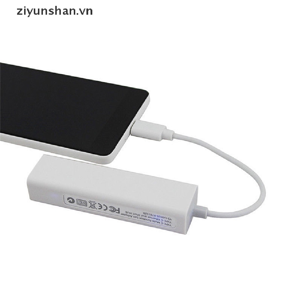 Bộ Chuyển Đổi Mạng Lan RJ45 Type C USB-C 3.1 Sang USB 3.0 Cho Macbook US