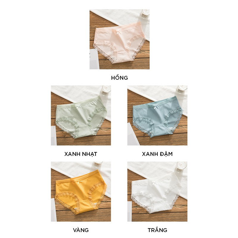 Quần lót nữ cotton cao cấp co giãn 4 chiều thoáng khí QL53 | BigBuy360 - bigbuy360.vn