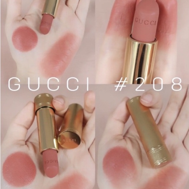 Son Lì Gucci Matte 208 They Met In Argentina - Hồng Cam Đất