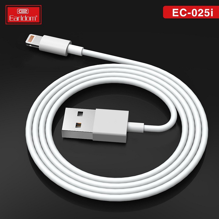 Cáp sạc nhanh 2A iphone Earldom 1M EC-025,  bảo hành 1 năm - lỗi 1 đổi 1.