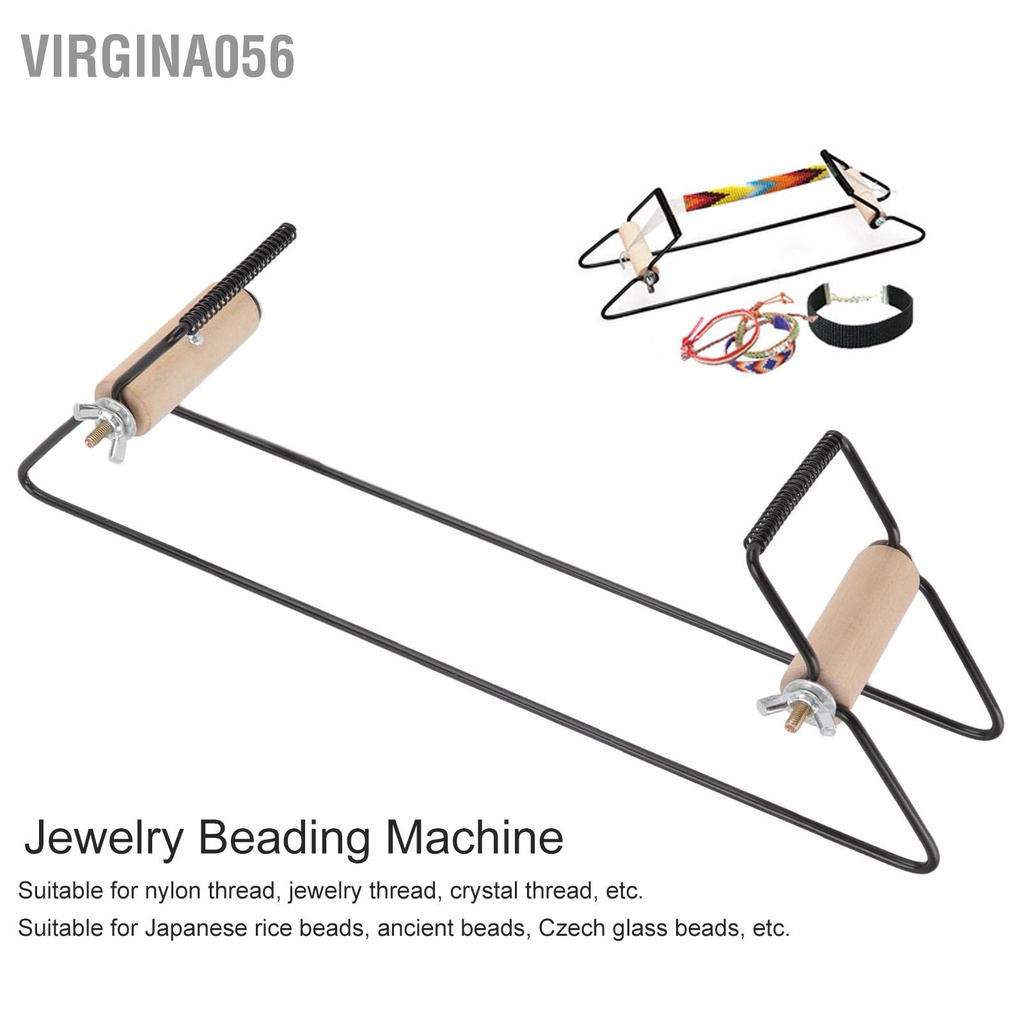 Virgina056 Máy dệt hạt tự làm Sản xuất tay kim cườm sắt thông loại cho vòng cổ thắt lưng Vòng màu đen
