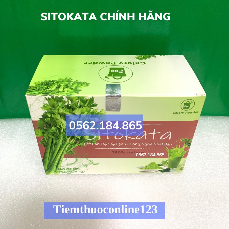 Bột cần Tây Sitokata Gói Lẻ [Chính hãng Chụp Thật] Bột cần Tây Sitokata Giúp giảm cân đẹp da Tặng Kèm Bình Nước