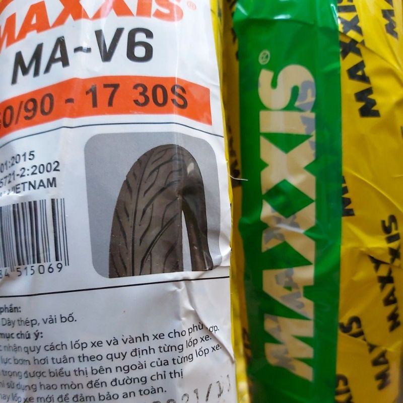 lốp maxxis 50/90-15 và 60/90-17 MA - V6 gai xương cá sài ruột