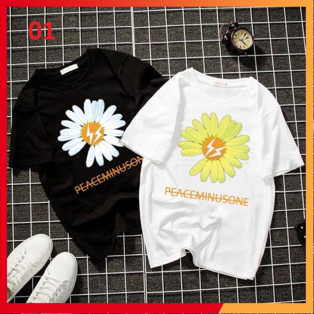 Áo Phông Hoa Cúc Hot Trend Đẹp Giá Rẻ (Áo màu trắng)