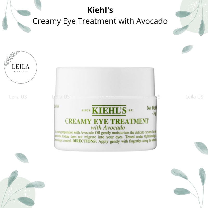 [Bill US] Kem mắt bơ Kiehls Cream Eye Treatment with Avocado