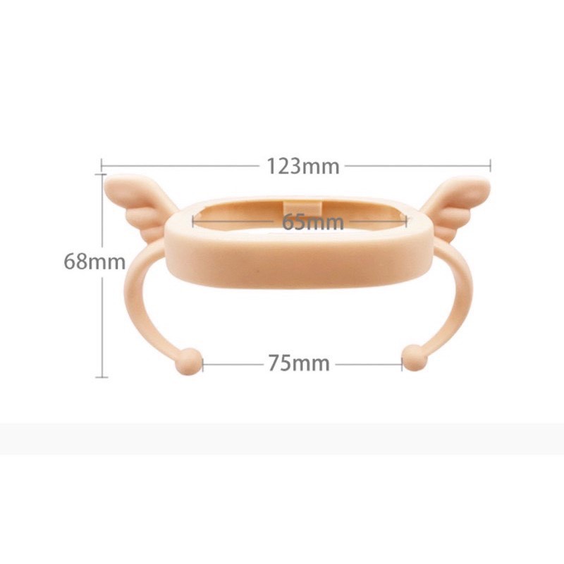 Tay cầm nhựa cứng thay thế cho bình sữa cổ vuông chất liệu phù hợp cho bình 150/240/330ml