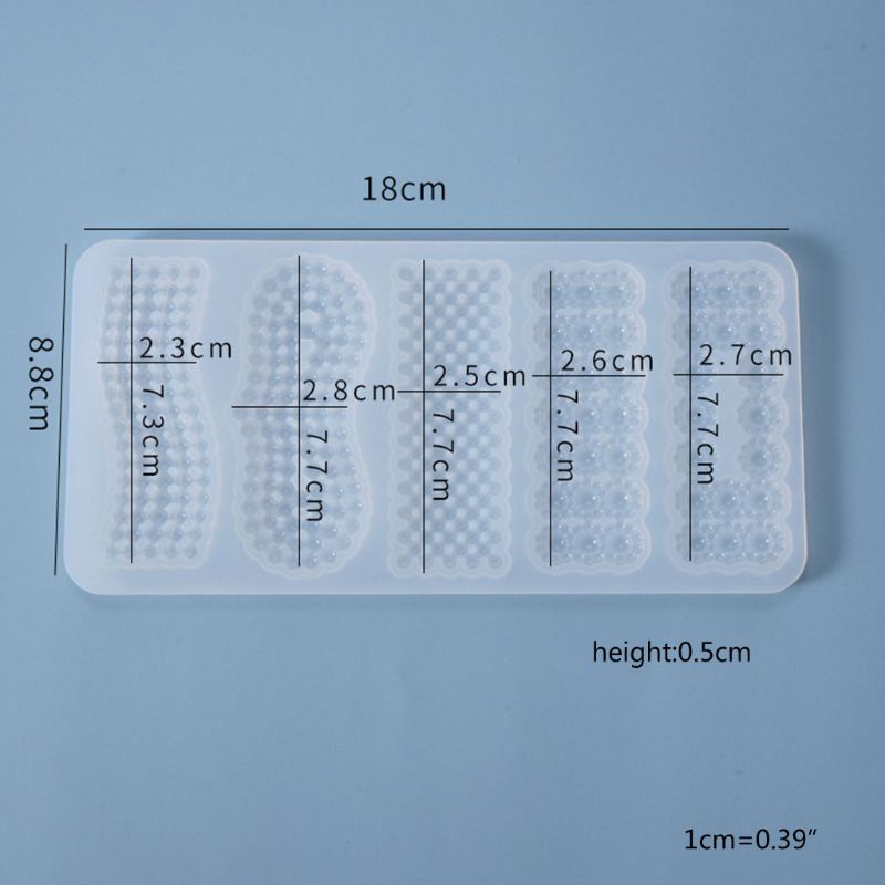 Khuôn Nhựa Dùng Tạo Hình Kẹp Tóc Hình Cầu Vồng Độc Đáo