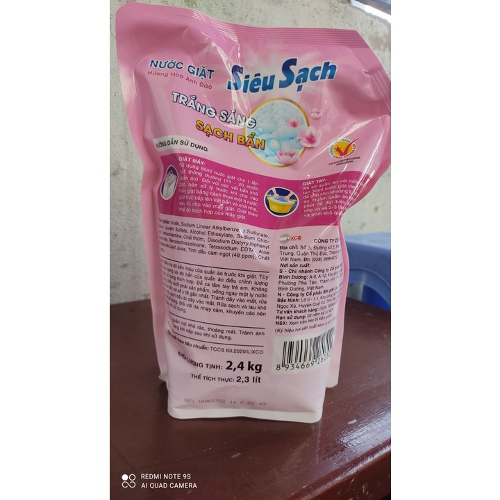 Nước giặt Lix Siêu Sạch hương hoa anh đào 2kg4