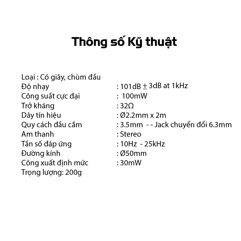 Tai Nghe Kiểm Âm TAKSTAR HD2000, Tai Nghe Chụp Tai Chính Hãng BẢO HÀNH 12 THÁNG