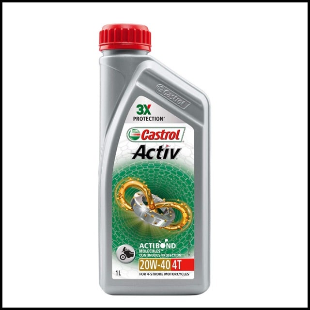 DẦU NHỚT XE SỐ CASTROL ACTIV - 20W40 1000ML(1L) Nhớt Castrol Activ 4T &quot;CHÍNH HÃNG&quot; Bảo Vệ Liên Tục 3 Giai Đoạn