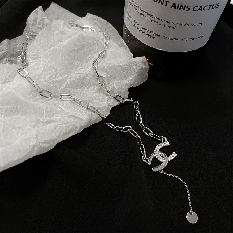 Dây Chuyền Dáng Dài Phối Mặt Chữ H Phong Cách Hip Hop Thời Trang Thu Đông 2022 F717