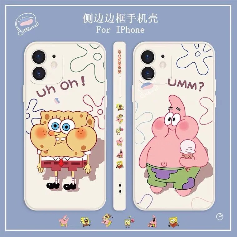 Ốp điện thoại hình SpongeBob  cho 12/12mini/12pro/12pro max/11/11pro/11pro max/xs max/xr/xs/x/8/7/8plus/7plus