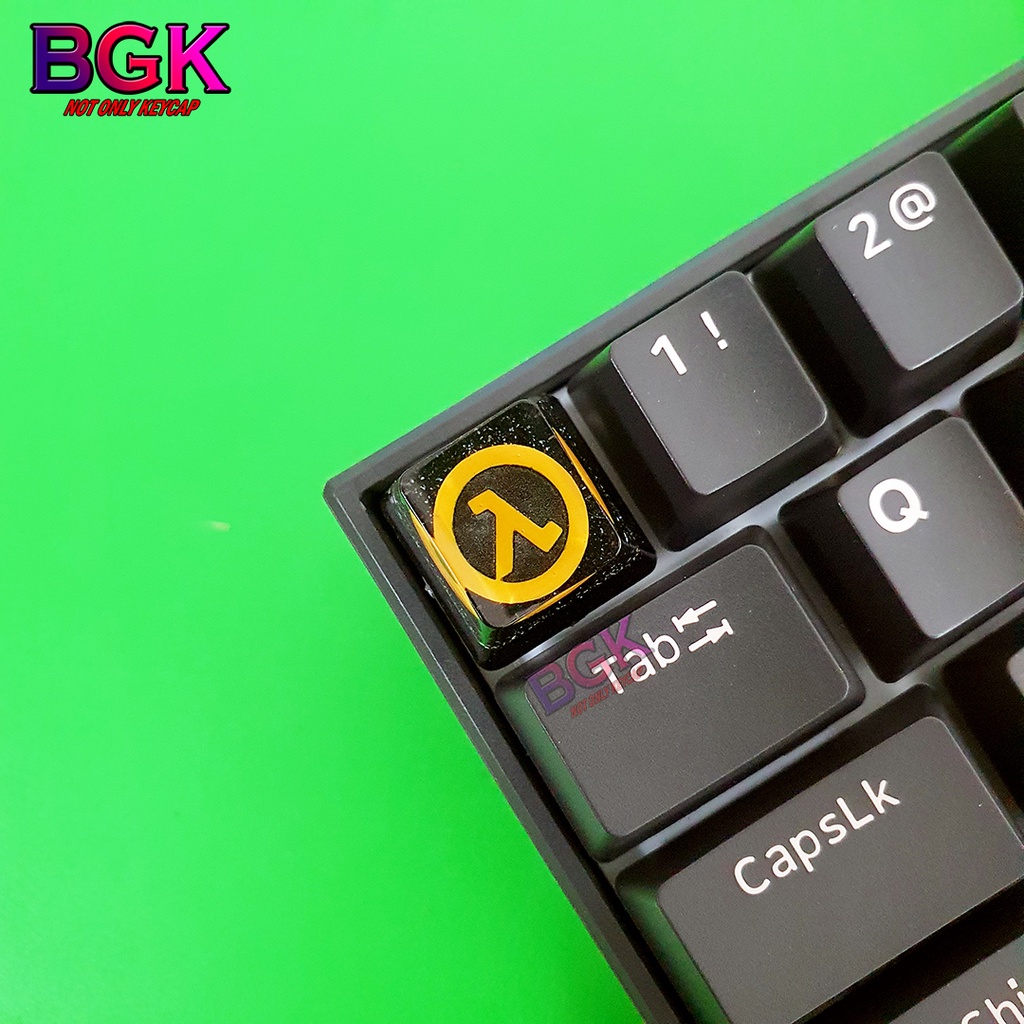 Keycap Lẻ Hình LOGO Half Life cực đẹp và nét OEM profile ( keycap resin độc lạ )( Keycap Artisan )