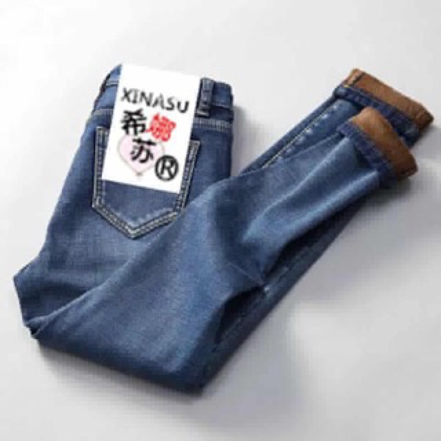 [Hàng oder 10-15 ngày về] Quần jeans lót lông ( có sẵn màu xám sz 25; xanh sz 25, 26, 28, 29; màu đen sz 25, 31)