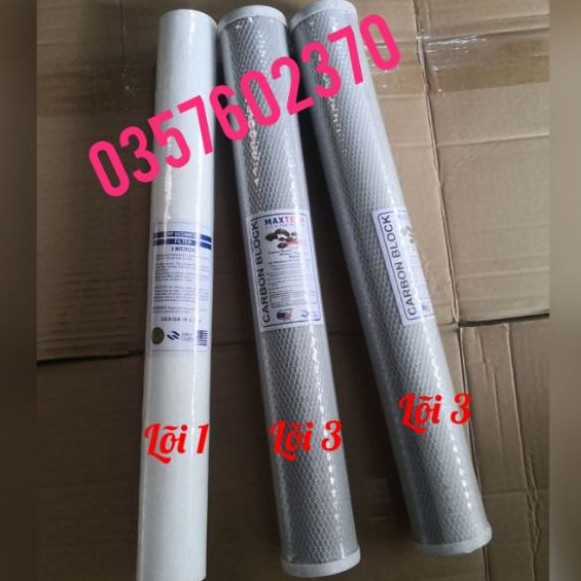 _Bộ ba lõi lọc nước 1 lõi 1 và 2 lõi 3 ly lọc 20 inch HOMART