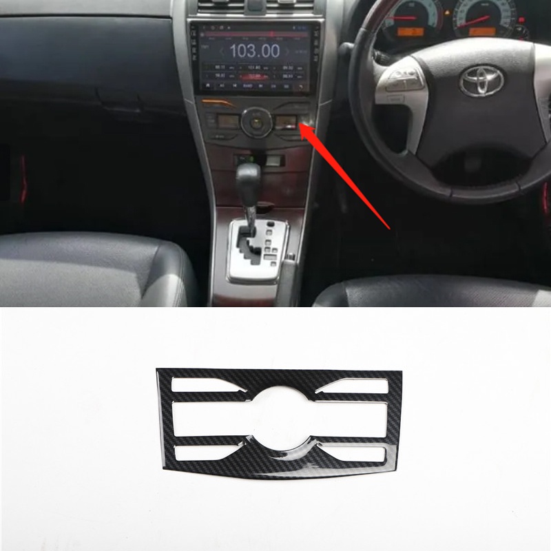 Khung Bảo Vệ Bảng Điều Khiển Cửa Sổ Xe Hơi Họa Tiết Sợi carbon Sang Trọng Cho TOYOTA ALTIS 2008-2013