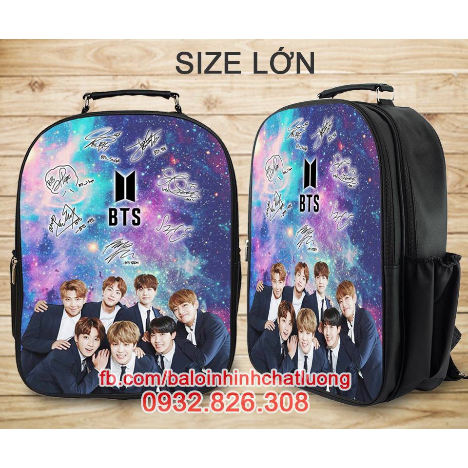 Balo BTS Hình IDOLS Size lớn