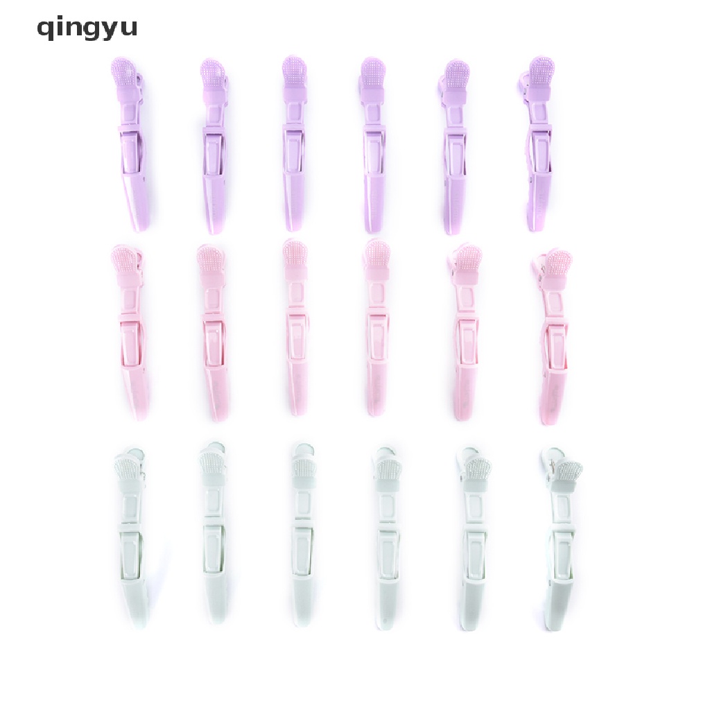 Set 6 Kẹp Tóc Cá Sấu Bằng Nhựa Màu Sắc Kẹo Ngọt