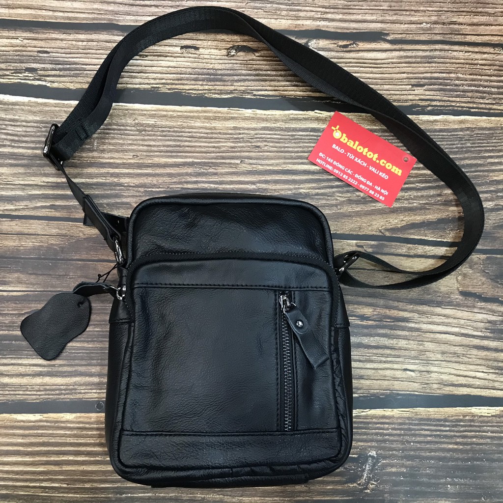 TÚI ĐEO CHÉO NAM MINI DA BÒ NHẬP KHẨU TD25 ĐỀN GẤP 10 NẾU KHÔNG PHẢI DA THẬT