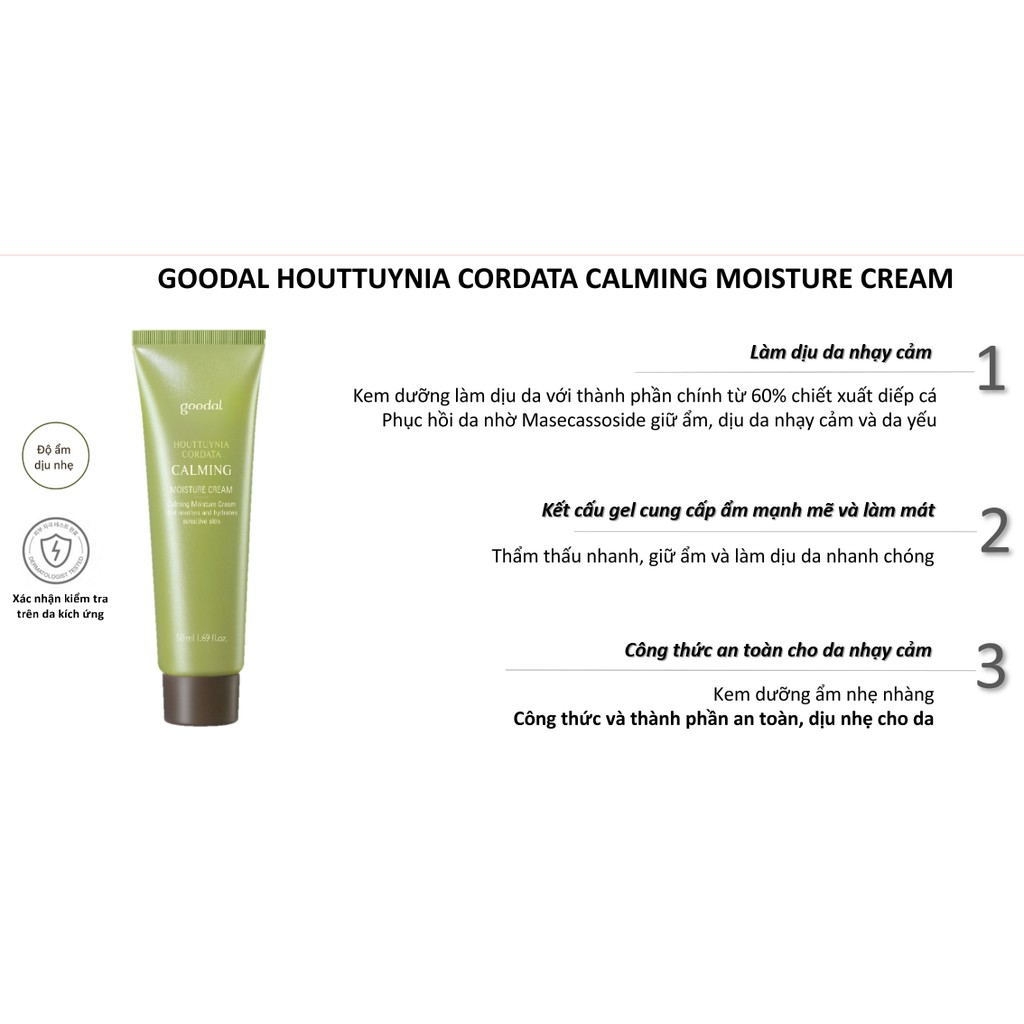 Bộ Dưỡng Chăm Sóc Goodal Houttuynia Cordata Calming Essence Double E 150Ml-50Ml-Cotton Pad16Ea