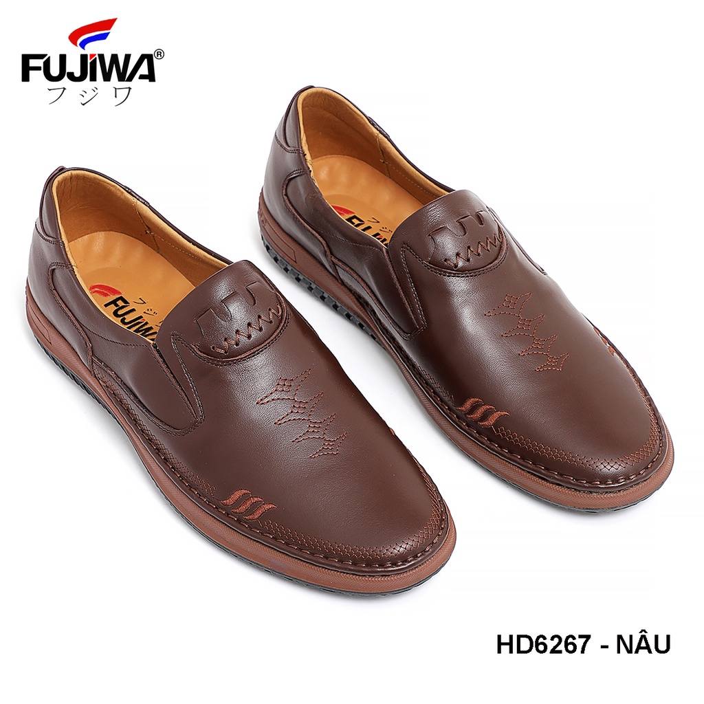 Giày Lười Da Bò Nam FUJIWA - HD6267. Form Giày Rất Đẹp. Được Đóng Thủ Công (Handmade). Có Size:  38, 39, 40, 41, 42, 43