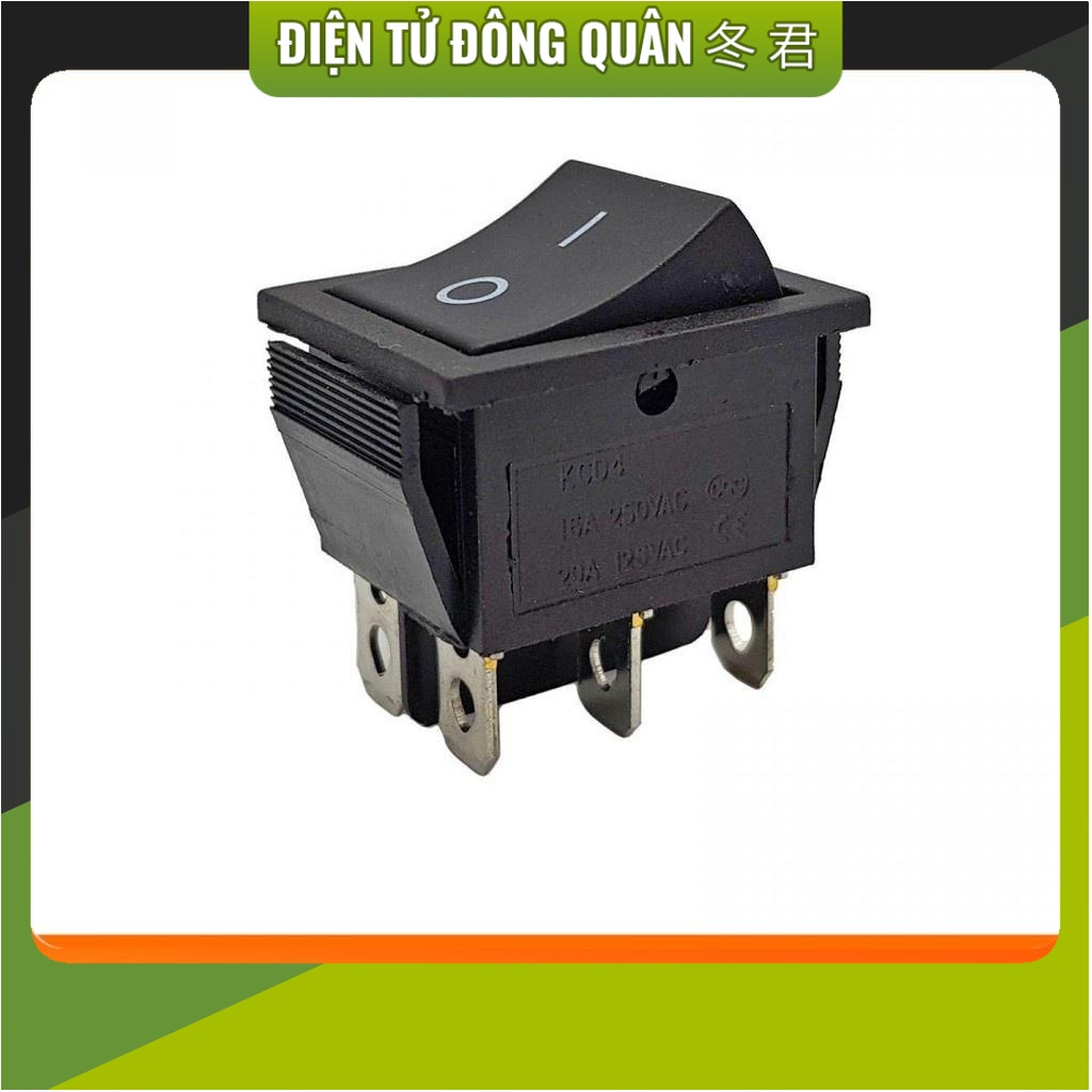 Công tắc bập bênh 6 chân 2 trạng thái KCD4 25x31mm [ĐIỆN TỬ]