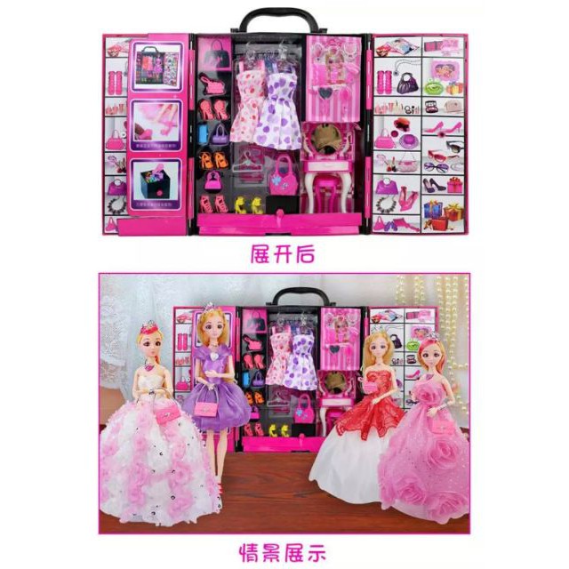Siêu phẩm búp bê kèm tủ quần áo