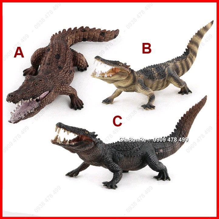 Mô Hình Động Vật Cá Sấu Size Lớn Dài 25cm - 4691