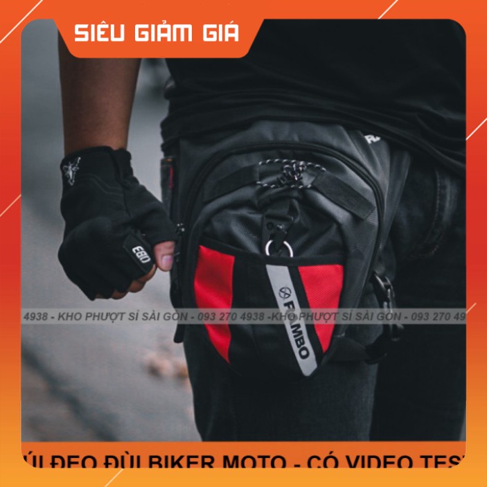 HOT-  FREESHIP - Túi đeo chéo đùi Biker Rambo form như Dainese phiên bản mới - Túi đeo đùi đi shipper, giao hàng tiện dụ