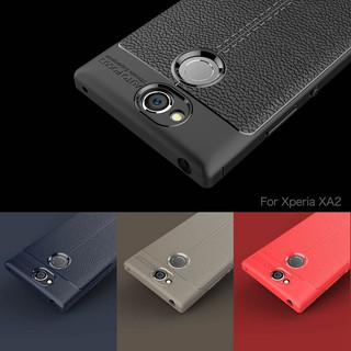 Ốp Lưng Sony XA2 dẻo vân da chống sốc