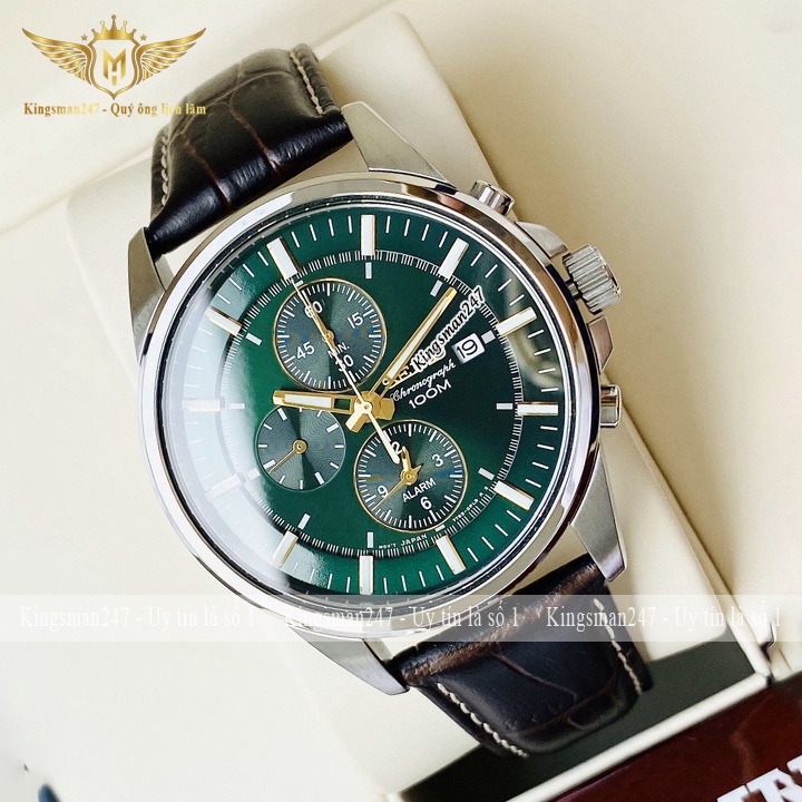 Đồng hồ nam chính hãng Seko dây da đẹp cao cấp, chạy 6 kim , thời trang sang trọng lịch lãm