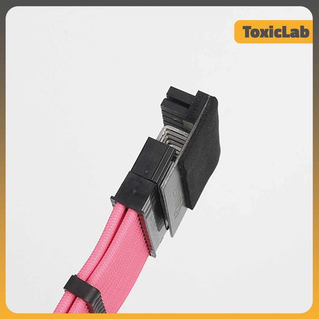 Cổng đảo góc 90 độ chân nguồn 24Pin có LED - Hỗ trợ đi dây trong Case