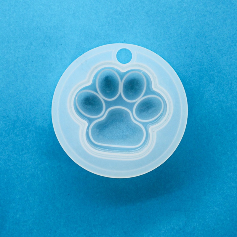 Khuôn silicone làm mặt trang sức hình chân mèo