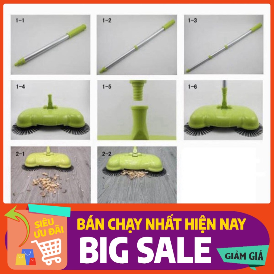 [FREE SHIP] 💥[FREESHIP]💥Chổi Quét Nhà Hút Bụi Tự Động Thông Minh Quay 360 Độ - Lau sạch mọi ngóc ngách trong nhà 💥SIÊ