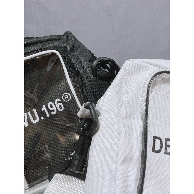 Túi đeo chéo 🦋 DEJAVU túi đeo chéo đeo vai cho nam và nữ chất vải Canvas dáng Unisex 2 màu vải cứng giữ form túi đẹp