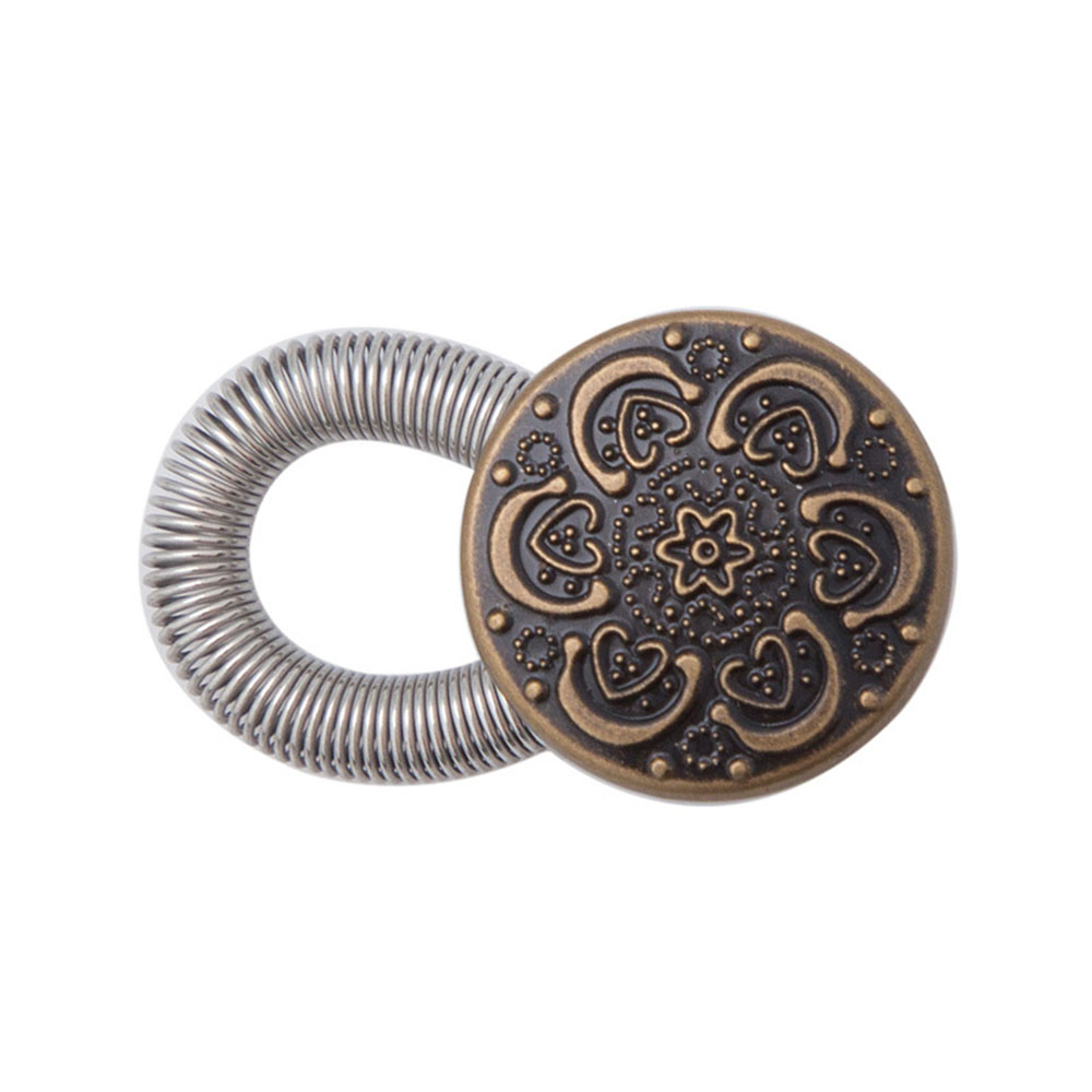 Thắt Lưng Da Khóa Hình Bông Hoa Phong Cách Vintage