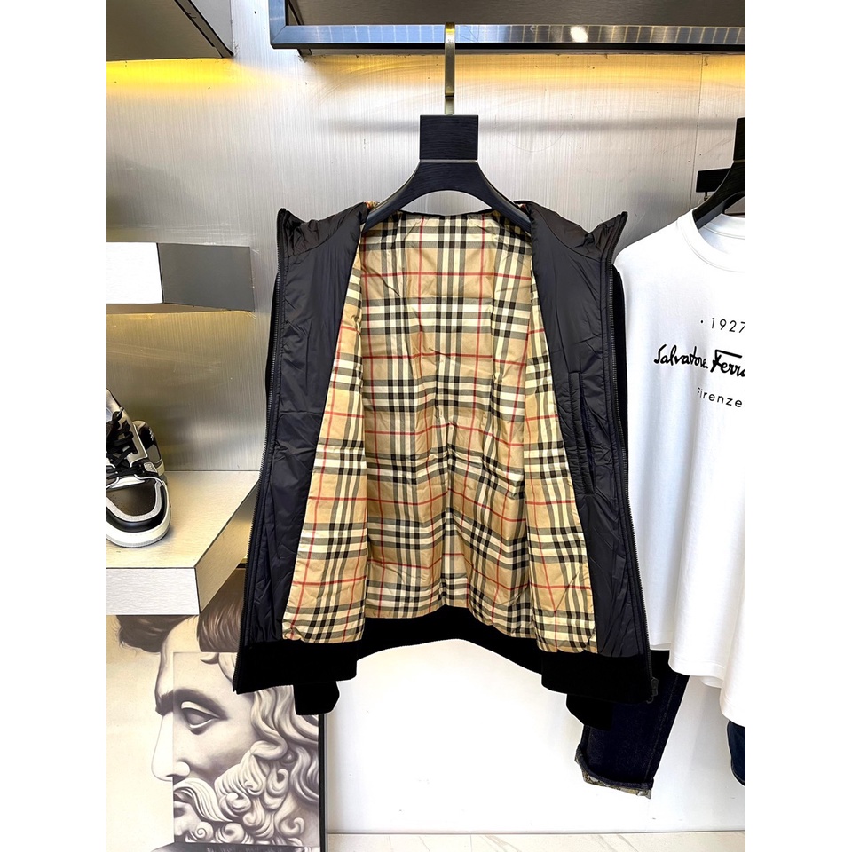 Áo khoác nam thời trang cao cấp Burberry BBR kiểu dáng trẻ trung, năng động