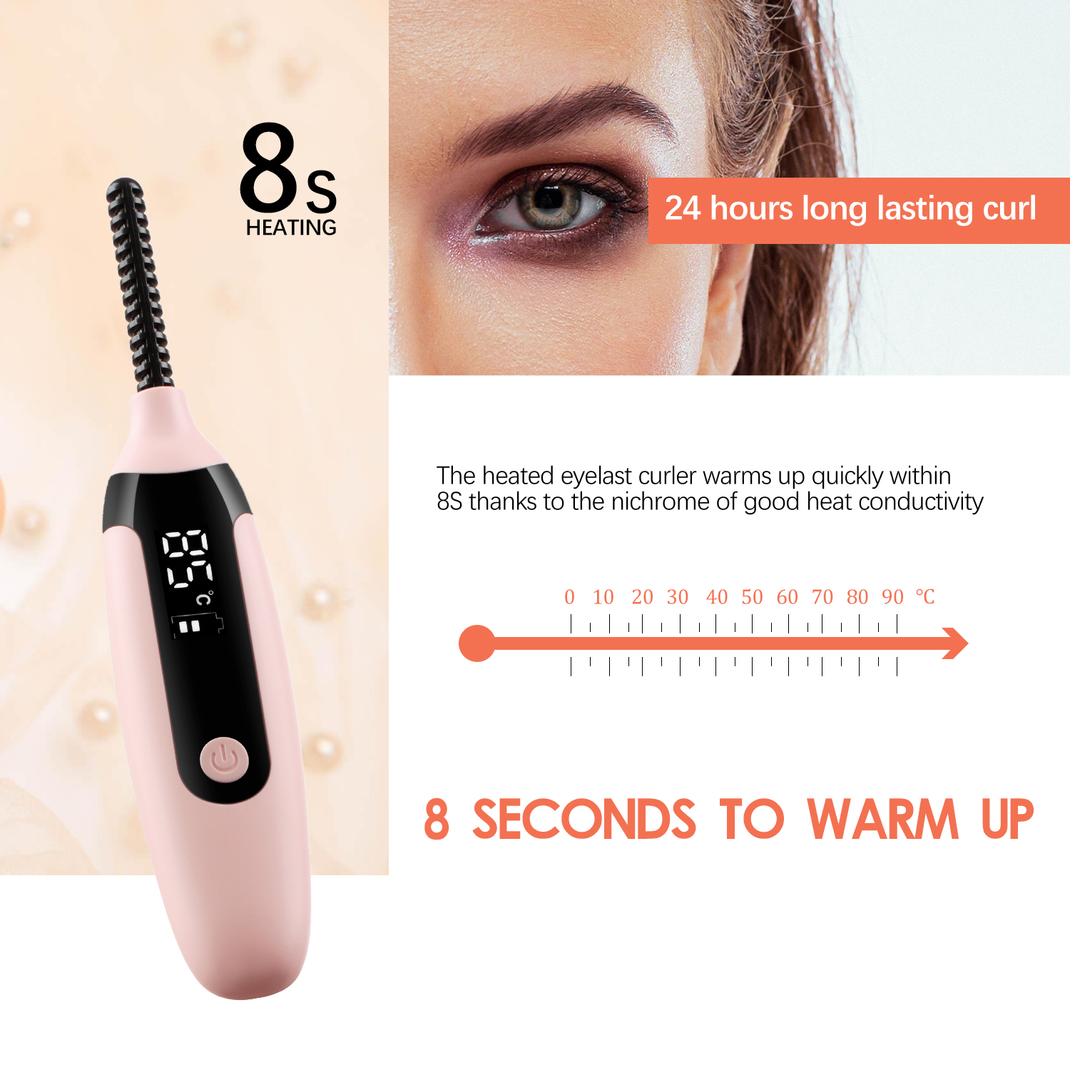 UBS (Hàng Mới Về) Dụng Cụ Uốn Cong Lông Mi Chuyên Nghiệp Nhanh Chóng An Toàn