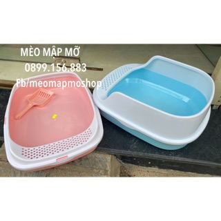 Khay cát vệ sinh thành cao ( màu giao ngẫu nhiên )