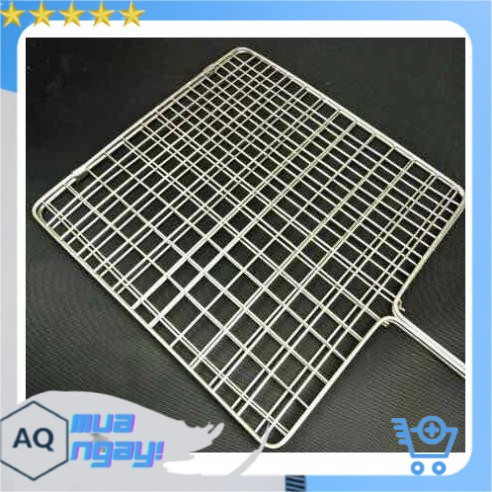 Vỉ Nướng Inox, Kẹp Nướng Thịt, Chả, Nướng Thực Phẩm Than Hoa Cao Cấp