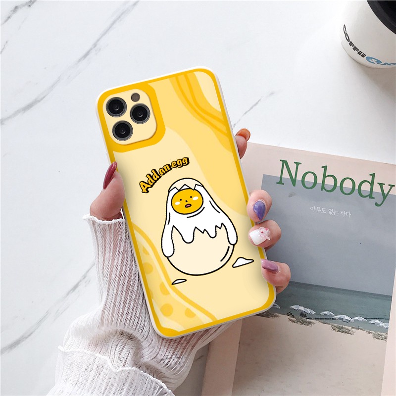 Ốp iphone - Ốp lưng iphone cạnh vuông Trứng ngộ nghĩnh dành cho ip 6 đến 14promax - ng250