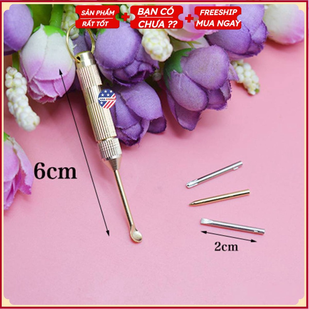 Móc Chìa Khóa X9 - 4 Đầu (Vít, Lấy Ráy Tai, Nặn Mụn)