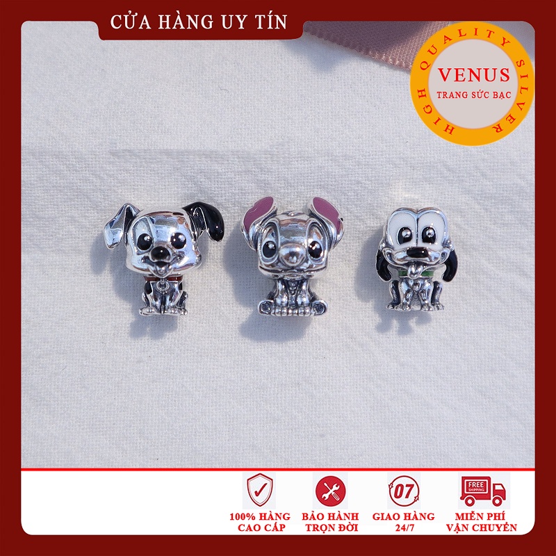 [Hàng Cao Cấp] Charm bạc 925 hình cún- Mã sản phẩm VENUSCV01