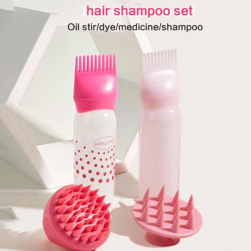 Bình Silicone Đựng Dung Dịch Nhuộm Tóc Có Thang Đo Tiện Dụng