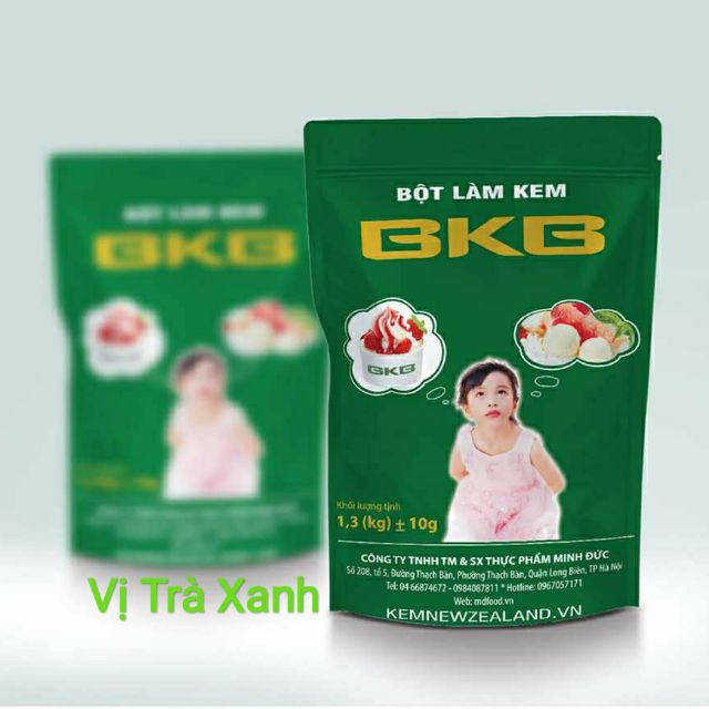 Bột Làm Kem Tươi Vị TRÀ XANH 🍦KEM ỐC QUẾ🍦 1,3kg, làm kem gia đình, sản xuất , hệ thống kem