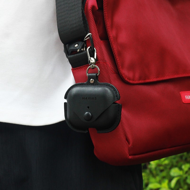 HAVIAS case airpod pro thiết kế thông minh da bò Vachetta Premium nhập khẩu 100%