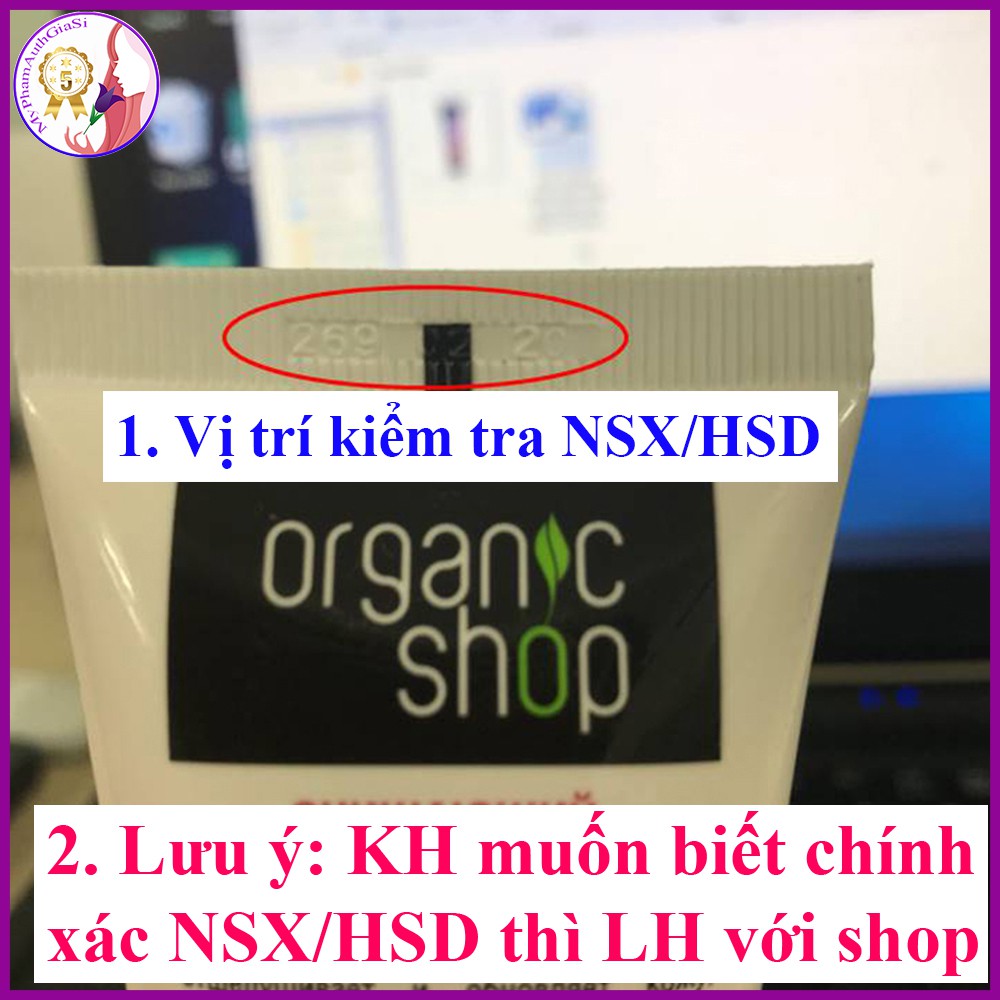 Tẩy da chết mặt Organic Shop cà phê làm sạch dịu nhẹ chống lão hóa và dưỡng ẩm da 75ml Nga