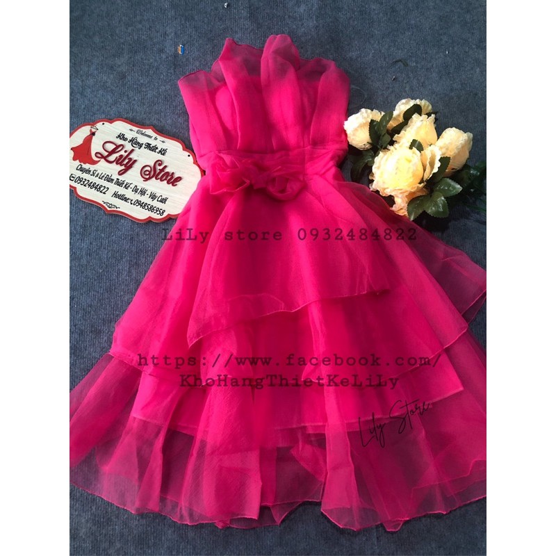 đầm cúp bo eo xoè 3 tầng( ẢNH VÀ VIDEO THẬT 1000% )