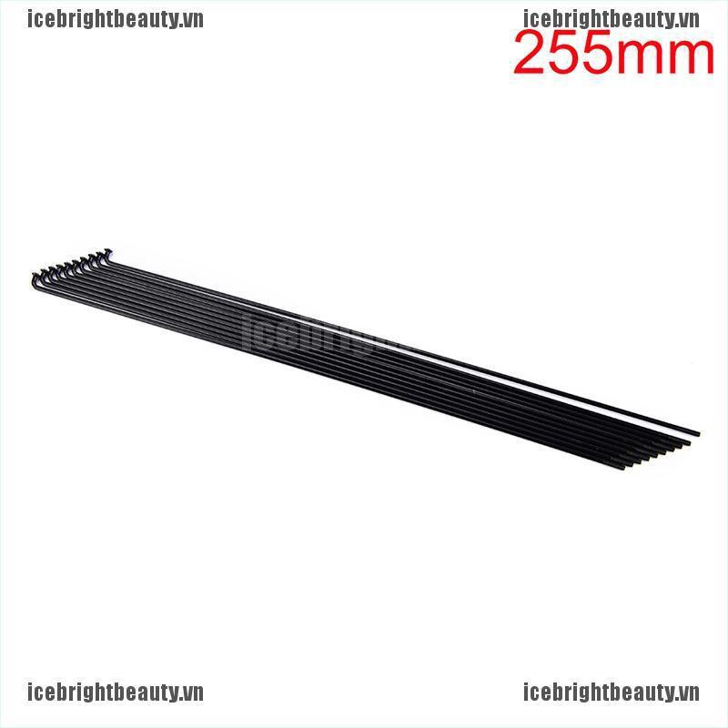 Bộ 10 Căm Xe Đạp 14G + Núm Vú 12mm 170~286mm Bằng Thép